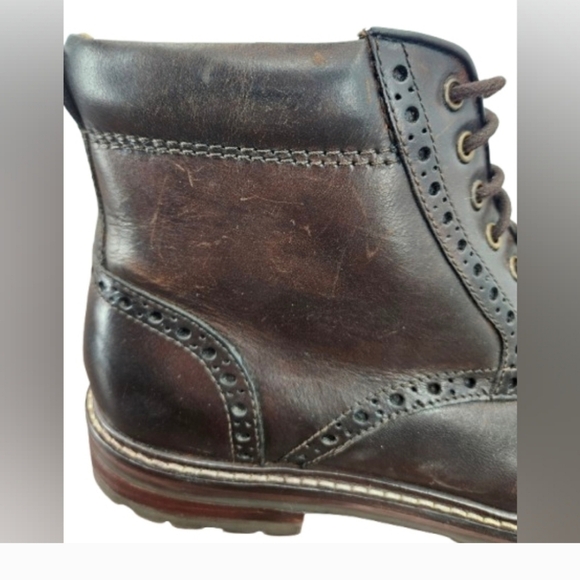 Florsheim Men's Fenway Cap Toe Brown Leather Boot Size 8D - Picture 5 of 13